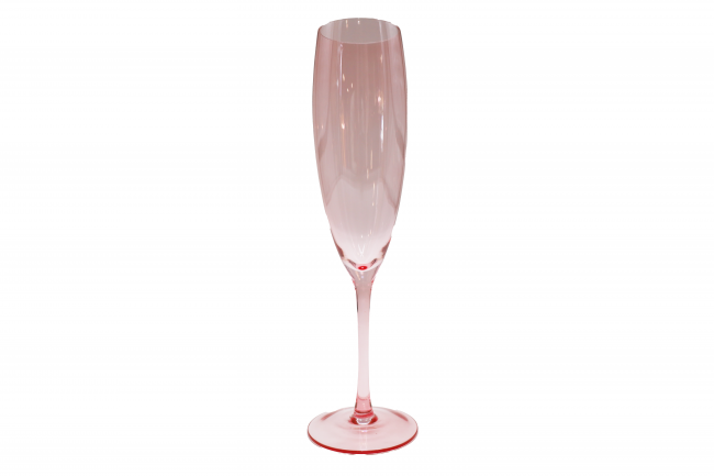 Pink Flute Glass